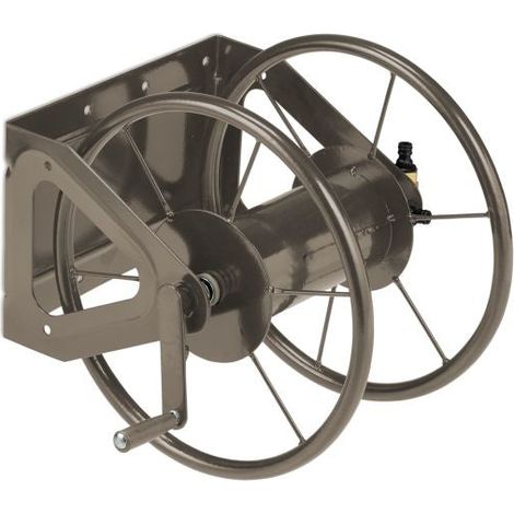 Wall and ground hose reel