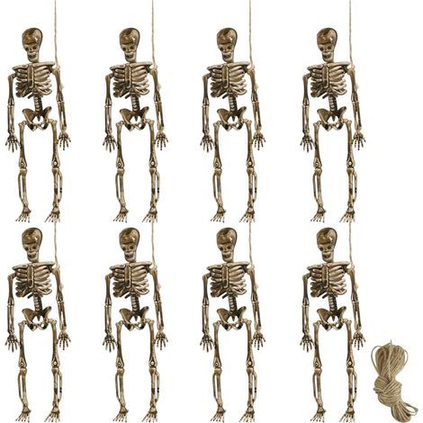 Mini Décorations de Squelette pour Halloween, Décorations de Squelette à Suspendre pour Fête Effrayante (1/5)