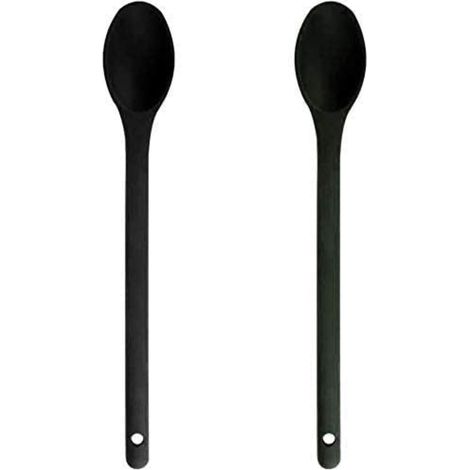 Cuillère Cuisine Silicone - Résistant Chaleur Jusqu'à 250 °C - Antiadhésif Sans BPA - Pour Remuer Mélanger Transvaser - Lot De 2 (1/5)
