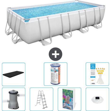 Bestway Bestway Power Steel Rectangulaire - 488x244x122 cm - 8-pièces S622 (1/4)