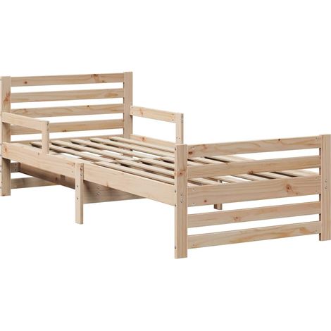 Lit simple,Lit extensible pour enfants Autre Marron 80 x 130 / 165 / 200 cm (1/5)