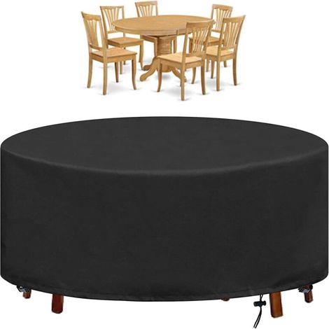 Housse de protection ronde pour Table de jardin, imperméable, Anti-uv, Oxford, robuste, 190x80cm (1/5)