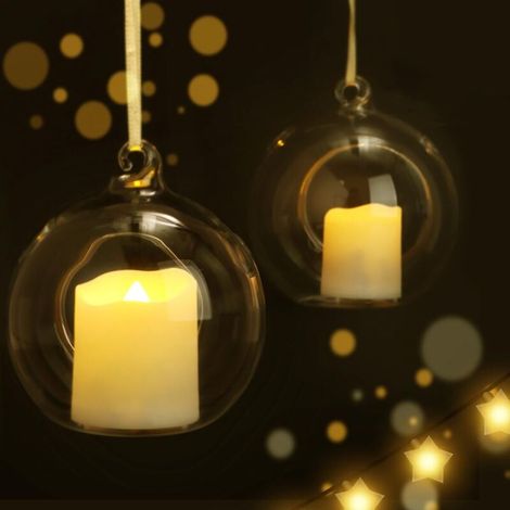 Set di 6 candele tealight a LED ricaricabili con telecomando e timer – Luce bianca calda tremolante, sicure e riutilizzabili per la decorazione della casa. (1/4)