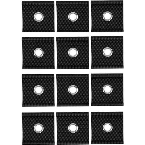 12 œillets de rail de tuyauterie pour VR en acier inoxydable avec passe-câble en tissu enduit de PVC (1/5)