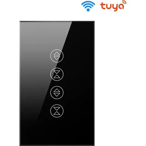 Tuya Interruttore per Doppia Tapparella Smart WiFi  Colore: Nero (1/3)