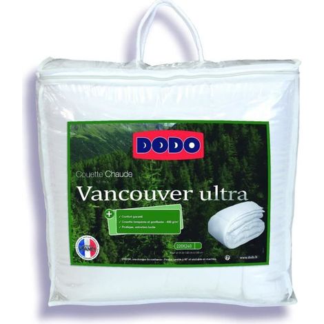 Vancouver Ultra Temperate Duvet - 220 x 240 cm - 300gr/m² - White - DODO (1/4)