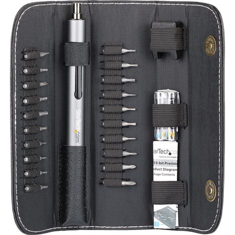 StarTech.com Set Tournevis de Précision Électrique - 20 Embouts - Mini Tournevis Magnétique sans Fil - Réparation Électronique, Portable, Ordinateur, Tablette & Smartphone (CTK20PCEDRIVE) (CTK20PCEDRI