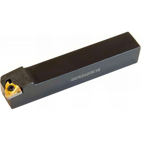 Porte outils tour métaux filetage Droite 20 x 20 x L. 125 mm - SER 2020 K16 - Métalprofi