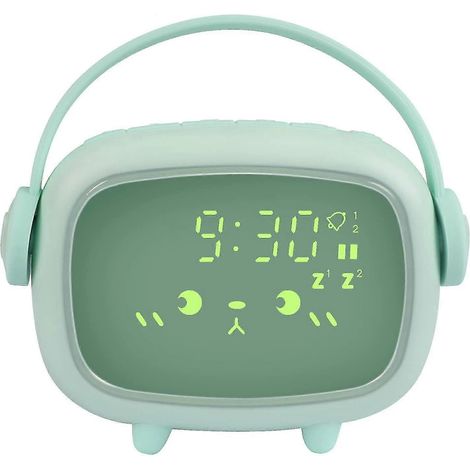 Réveil pour enfants, joli réveil numérique avec 2 alarmes, volume réglable et minuterie multifonctionnelle. (1/5)