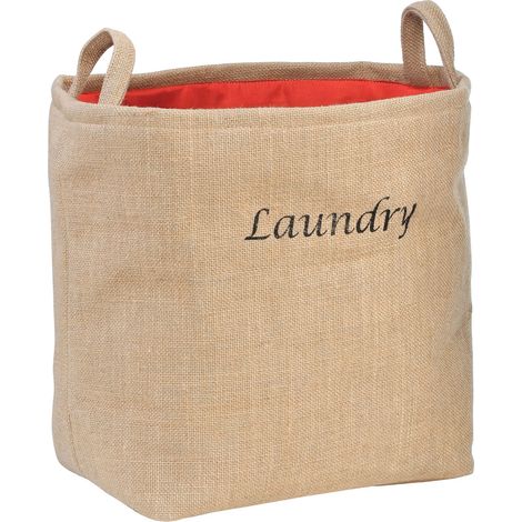 Premier Housewares Natural Jute Hessian Laundry Bag