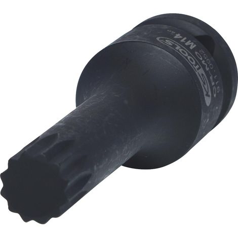 1/2" Bussola p.avvitatori ad impulsi p.viti XZN,lunga,M14 (1/4)