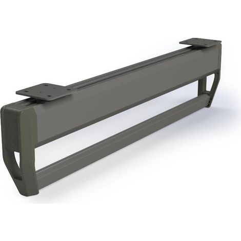 emuca colgador con barra extraíble para armario quartz,  plástico y aluminio, titanio (1/5)
