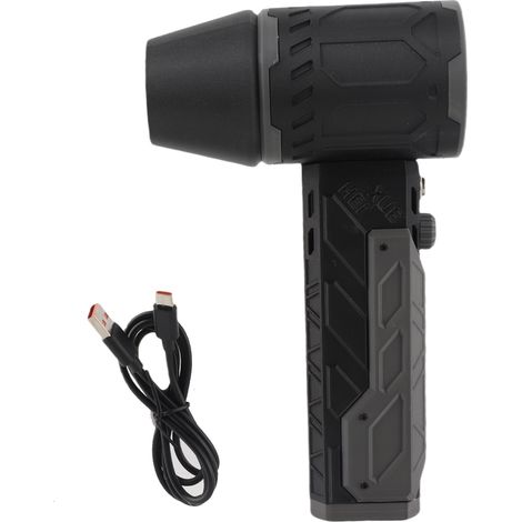 Soplador de hojas portátil de turbina de alta velocidad de 50 mm – Soplador multifuncional para uso en seco, camping, limpieza y automóvil – Batería de iones de litio de 4000 mAh, carcasa de ABS y dis (1/5)