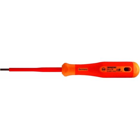 Bernstein Tools 14-652-VDE VDE Tournevis pour vis à fente Largeur de la lame: 3.5 mm Longueur de la