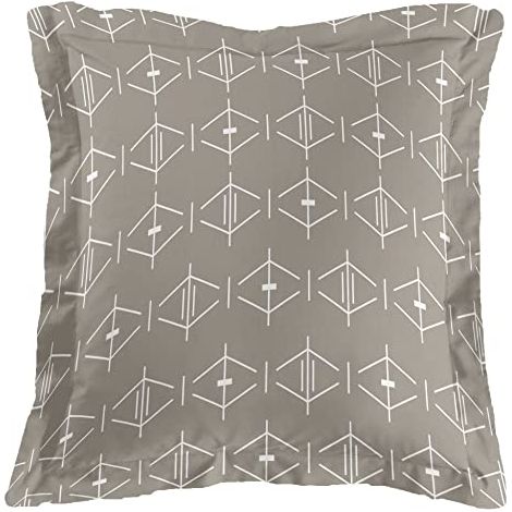 DOUCEUR D'INTÉRIEUR, TAIE D'OREILLER VOLANT PLAT 63 X 63 CM NATUREL, 100% COTON, ARISTIDE 1644263
