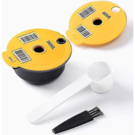 Capsules de café réutilisables 60/180 ml pour machines Tassimo et Bosch. Filtre rechargeable en silicone de qualité alimentaire. (1/4)