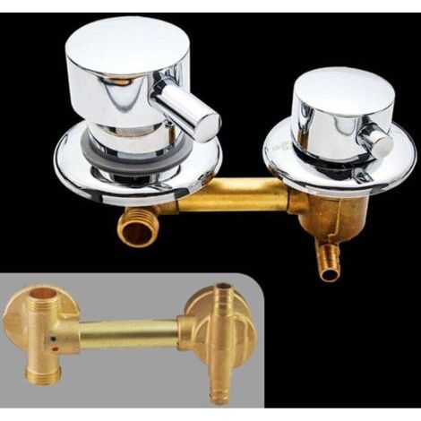 Mitigeur thermostatique 2 voies laiton pour douche – Entraxe 10cm – Valve céramique pour température constante – Installation facile (1/4)