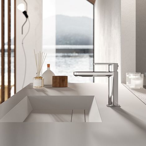 Miscelatore lavabo prolungato Paffoni serie Candy CA081KCR  Cromato - Ottone (1/3)