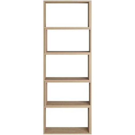 Libreria 72x22x200 cm Wish estensibile angolare rovere (1/4)