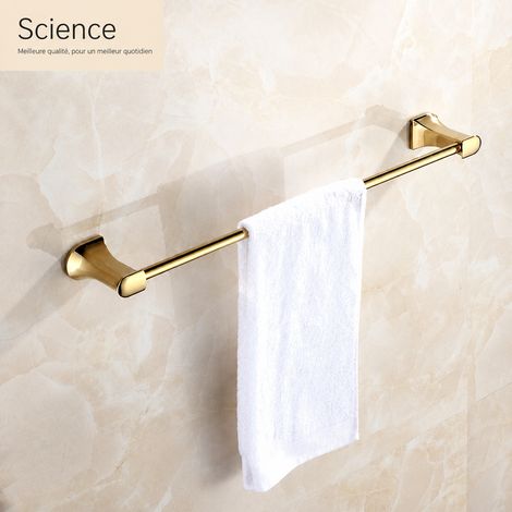 Porte-Serviettes Mural Ovale en Cuivre Doré pour Salle de Bain, Anneau Porte-Serviette Moderne 1 Niveau 65 g – Livraison gratuite (1/5)