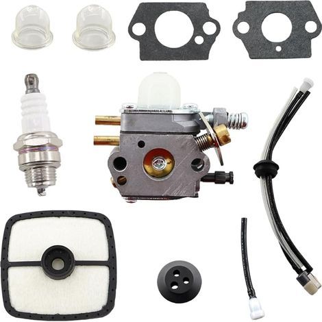 Kit tubo flessibile per carburatore, filtro aria, filtro carburante per decespugliatore Echo SRM2015 SRM2305 SRM2455 ZAMA C1U-K53 C1U-K52 C1U-K47 AT203A (1/5)
