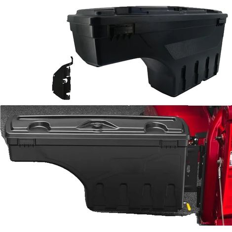 Caja de herramientas portátil, de fácil instalación, 1 unidad (para diestros) (1/2)