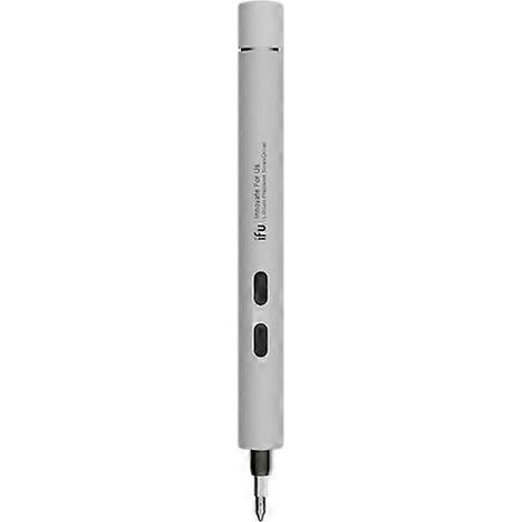 iFu Mini tournevis électrique sans fil rechargeable 22 embouts, kit de tournevis de précision blanc (1/5)