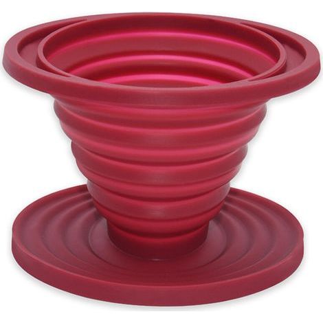 Filtre à Café Pliable en Silicone Réutilisable pour Camping et Cuisine – Verseur Précis avec Compte-Gouttes Intégré (1/5)