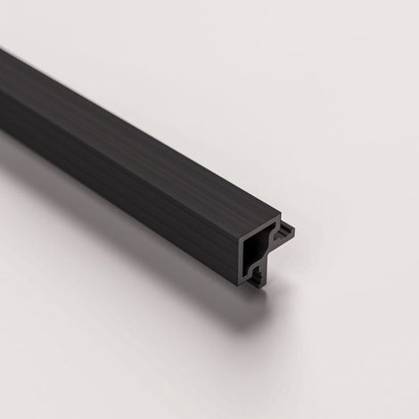 Profilé d'angle WPC anthracite – 270 × 4,9 × 4,9 cm - Angle de finition pour panneaux extérieurs WPC anthracite (1/2)