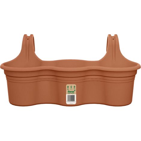 Méditerran Balcony Balconette Hanger Trio Terracotta