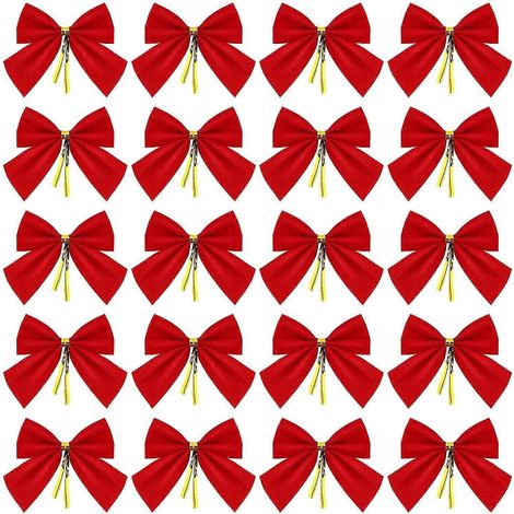 144 pièces mini arches rouges pour arbre de Noël, décoration suspendue pour arbre de Noël (1/5)