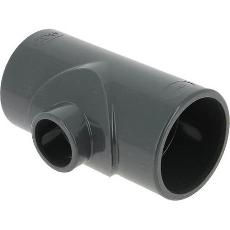 Té PVC pression réduit femelle-femelle 90° Ø63-32