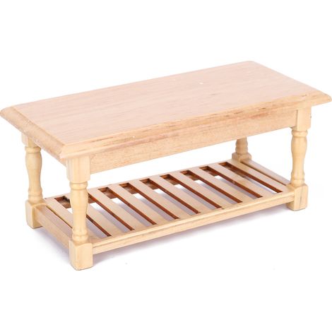 Table à thé miniature pour maison de poupée à l'échelle 1:12 - Meubles et accessoires de décoration (1/5)