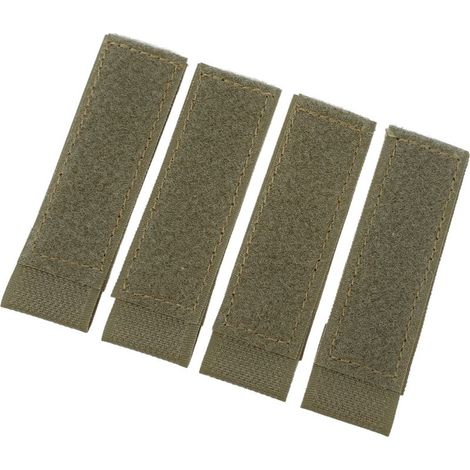 Lot de 4 patchs auto-agrippants en nylon, fixations MOLLE pour gilet d'entraînement, chasse et tir, vert olive