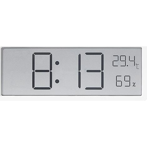 Horloge Bureau Polyvalente Installation Murale ou de Bureau - pour Famille/Étudiants/Adultes, Blanc (1/5)