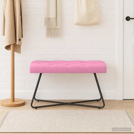 Teenpull – Bank mit Knopfheftung Rosa 80 x 40 x 46 cm Stoff (1/5)