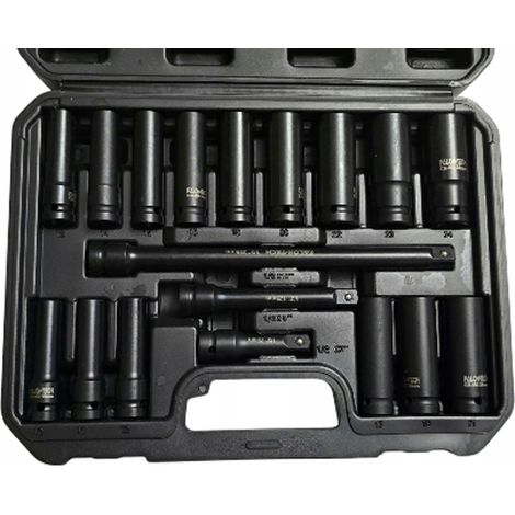 Kit de douilles d'impact 10-24 douilles d'impact 1/2 extensions 75 125 250mm