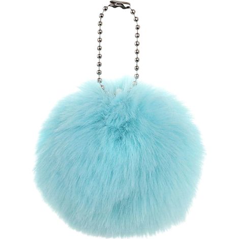 Boule De Noël - Boule Fuzzy 8 cm - Décoration Arbre De Noël Et Guirlande - Bleu - Lot De 1 (1/5)