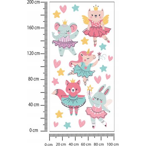 Kinderaufkleber Bunte Feen 100x200cm (1/2)