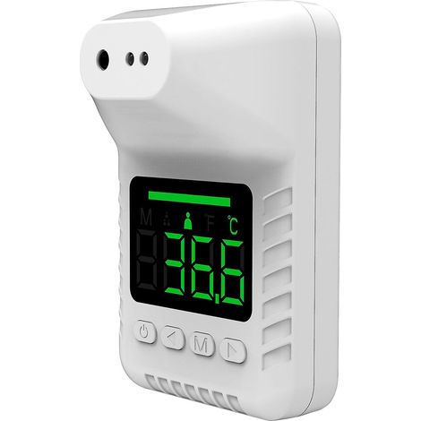 Berührungsloses Infrarot-Thermometer °C/°F, 6 Sprachen, Sprachansagen, 50 Speicherplätze, drei Installationsmodi
