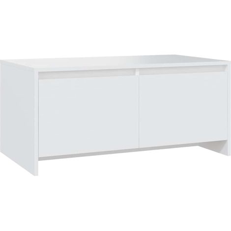 Maison Exclusive - Tavolino da Salotto Bianco 90x50x41,5 cm in Legno Multistrato (1/5)