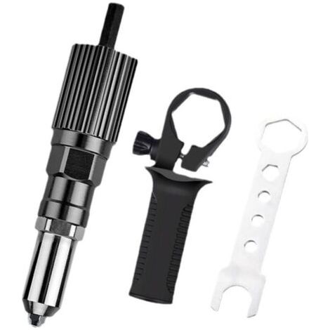 Outils de rivetage Adaptateur de perceuse à riveter Pistolet à riveter Outil d'insertion d'écrou Machine à riveter Machine à riveter électrique (1/5)