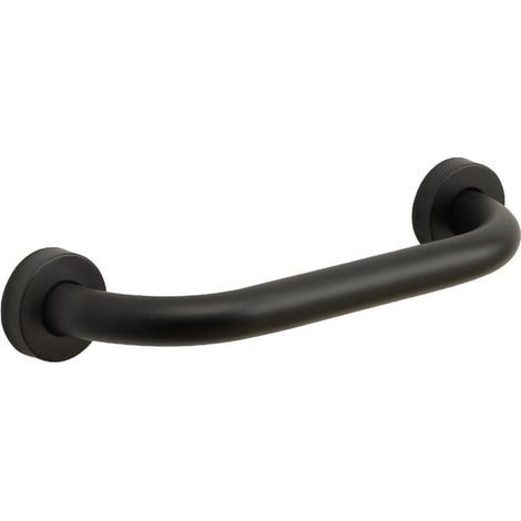 POIGNÉE DE SALLE DE BAINS ACCESSIBLE AUX HANDICAPÉS, 30 CM, NOIR (1/3)