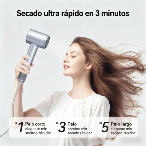 Sèche-cheveux Pro Moteur 110000 tr/min Écran LED Ions Négatifs (1/5)
