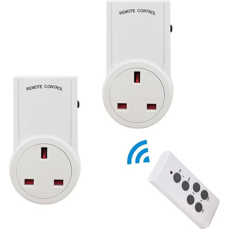 FLITI Wireless Remote Controlled Socket - UK Plug Switch - 30m Remote Control - Energy Saving - Compatible with Christmas Lights and Household Appliances - Ideal for People with Reduced Mobility (1/5)