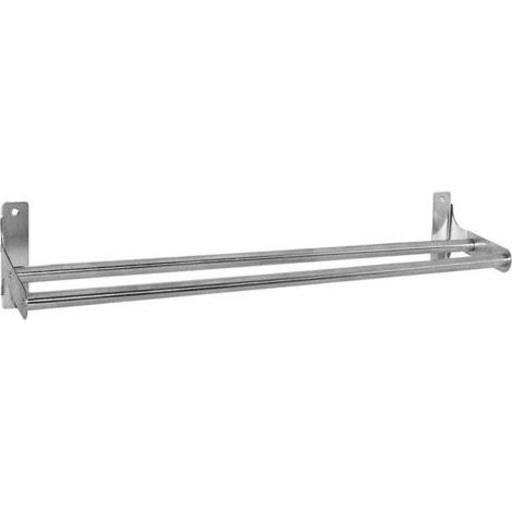 Porte-serviettes 2 barres fixes Loft chrome brossé – Largeur 60.8 cm – Hauteur 13.8 cm – Charge max 10 kg – Pose à visser (1/2)