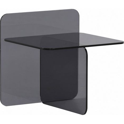 Table d'appoint en verre fumé gris - gris fumé (1/5)