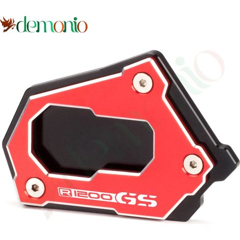 (R1200GS Rouge) Support de béquille latérale pour moto, accessoire compatible avec BMW R1200GS, R 1200 GS LC Adv et R1250GS Adventure Maxpower (1/4)