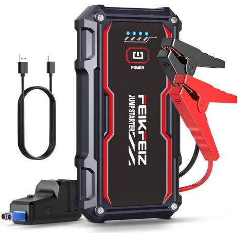 Auto Starthilfe Powerbank 4000A 21800mAh für 12V Benzin/Diesel mit LED-Licht (1/5)