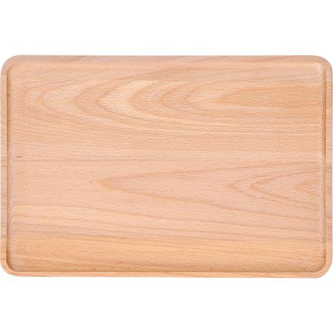 Plat à fruits, plateau de service rectangulaire en bois de hêtre, assiette à dessert décorative, accessoires de cuisine (1/4)